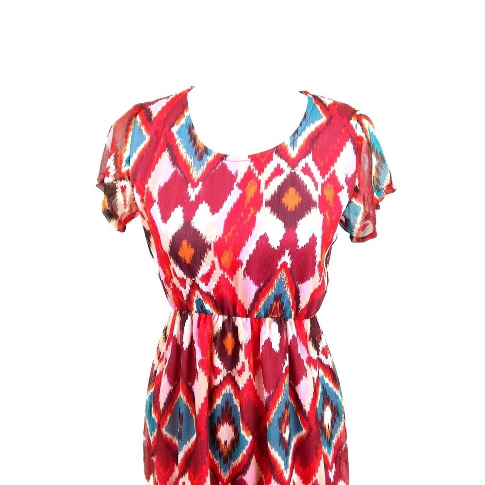 Fit & Flare Dress Red  Sz S - Picture 2 of 8